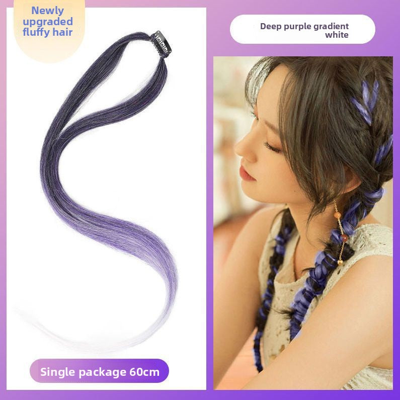 One-piece invisible braided hair rope