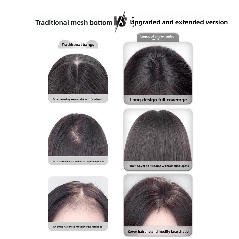 Fetal Hair Eight-character Bangs Wig