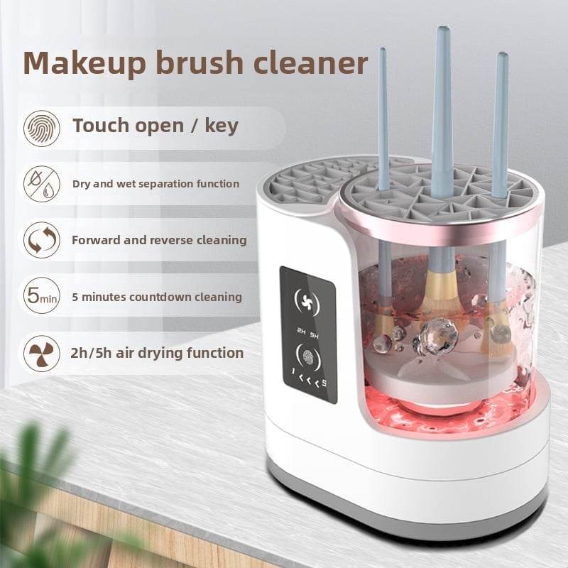 Cosmetic Brush Cleaning Machine Tool Automatic Cleaning Electric Brush Cleaning Drying Artifact Household Lazy Cleaning Powder Puff - Price Value Store
