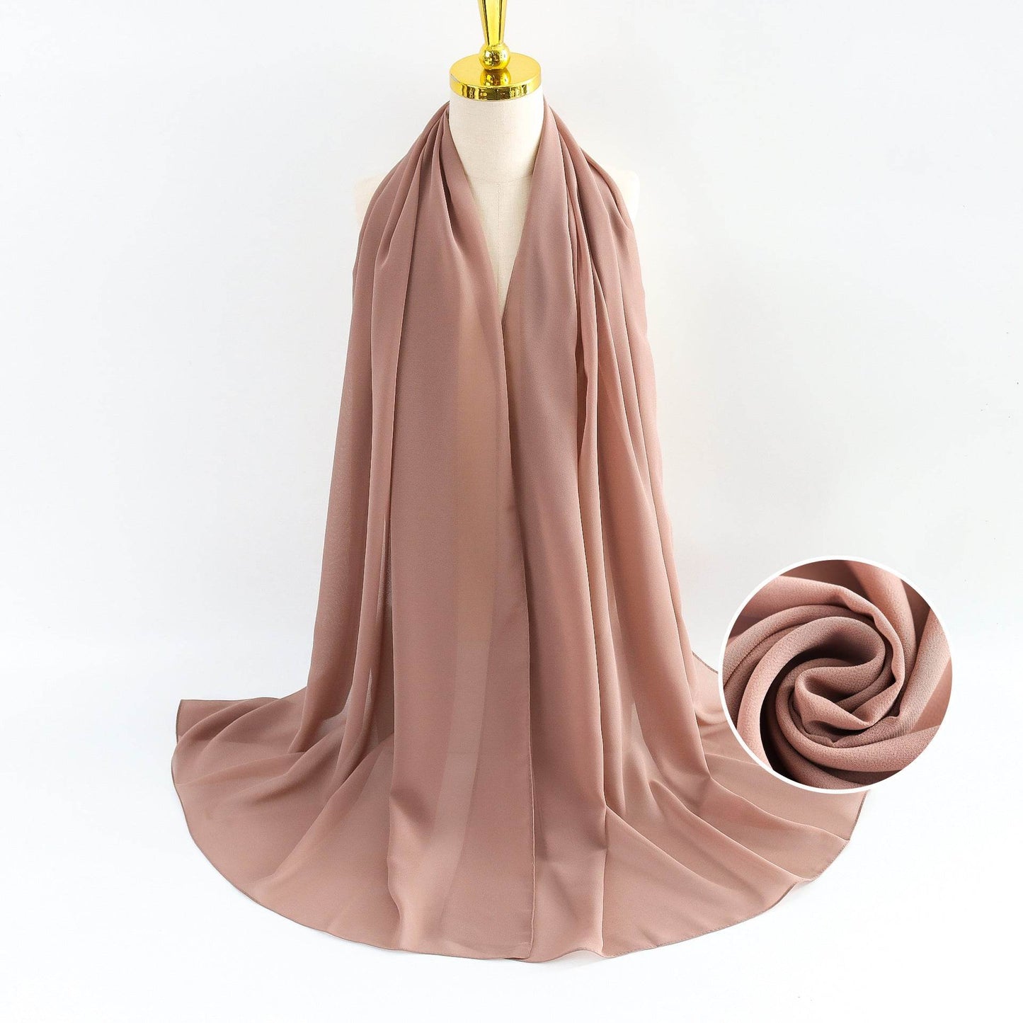 Elegant Pearl Chiffon Scarf for Women - Price Value Store