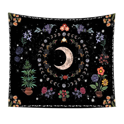 Cross-border exclusive for ins Nordic style hanging cloth custom bedside layout background cloth wall cloth bedroom living room tapestry custom - Price Value Store