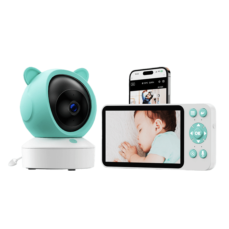 Graffiti WiFi Wireless Remote Video Baby Monitor with Screen Mobile Tracking Cry Alarm Baby Monitor - Price Value Store