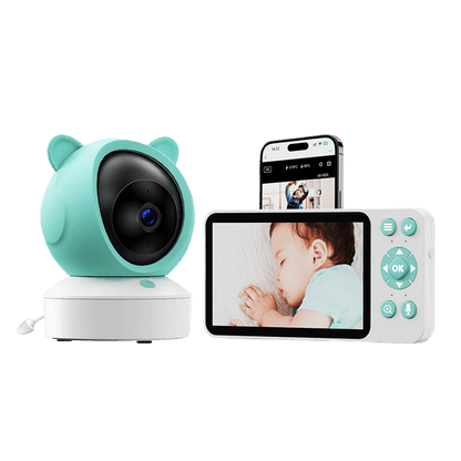 Graffiti WiFi Wireless Remote Video Baby Monitor with Screen Mobile Tracking Cry Alarm Baby Monitor - Price Value Store