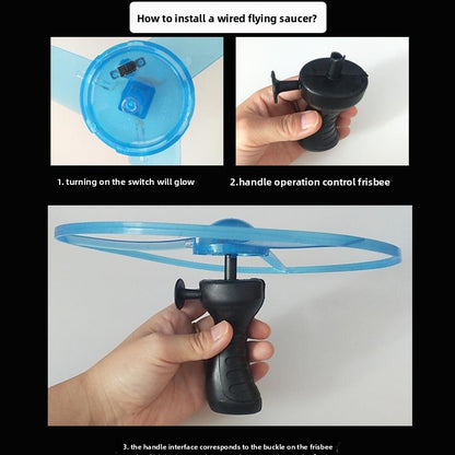 Pull-String Flying Saucer Toy