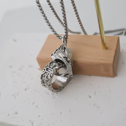 wolf head pendant - Price Value Store