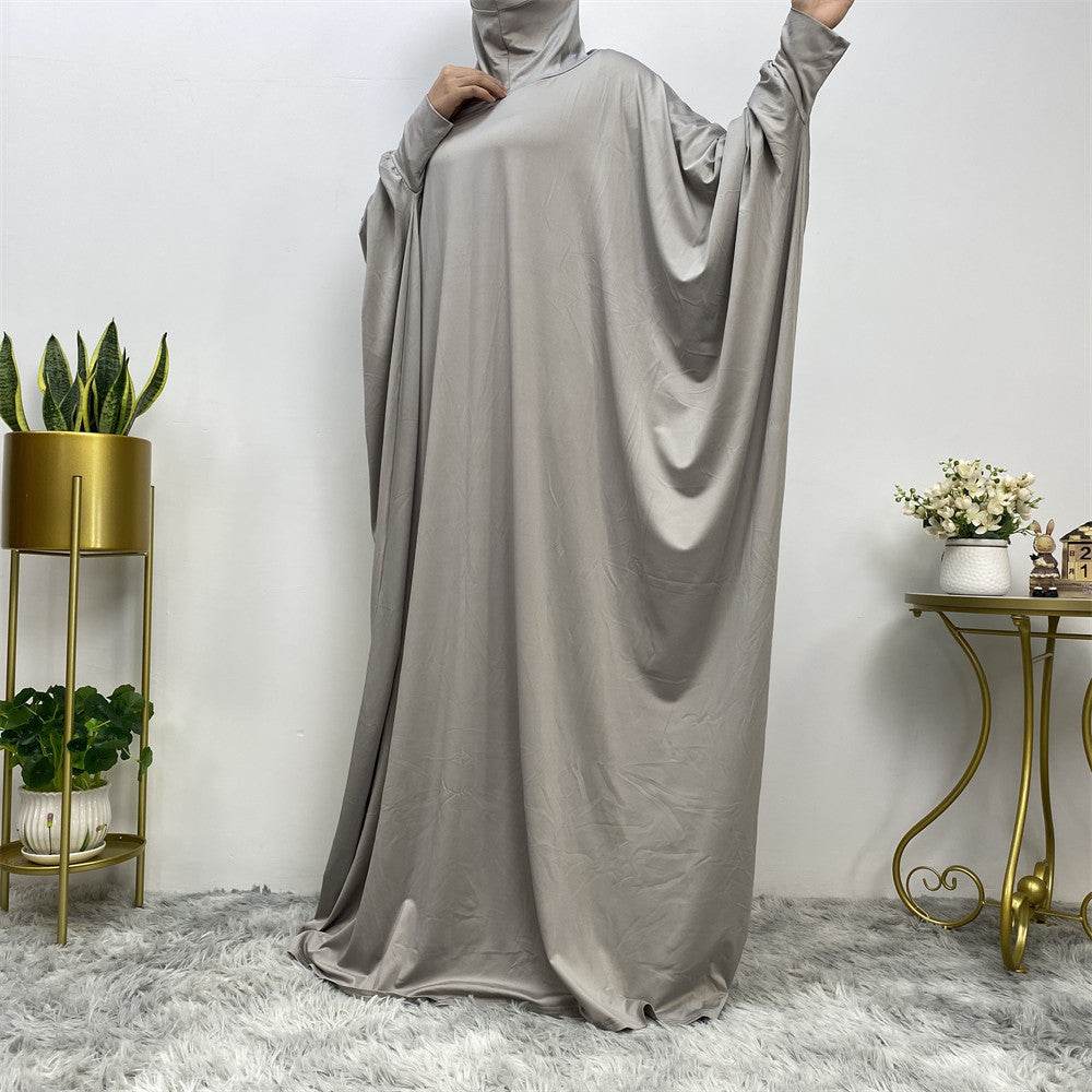 Solid-color batwing robe - Price Value Store