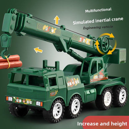 Large crane toy engineering vehicle model