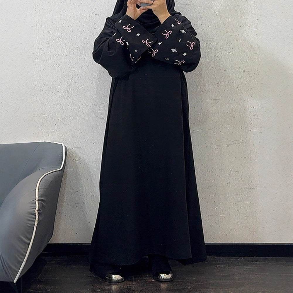 Embroidered floral robe - Price Value Store