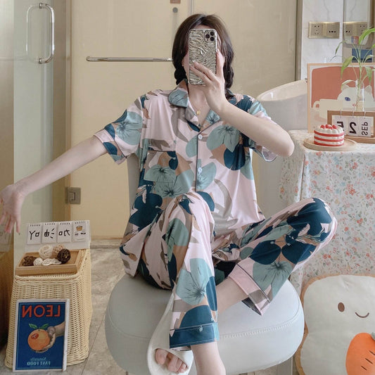 Long pants and cardigan home wear - Price Value Store