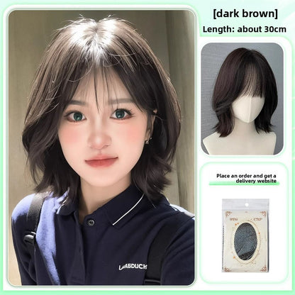 Short Curly Hair Natural Simulation