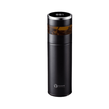 Smart Temperature Display Vacuum Insulated Cup with Tea Strainer - Price Value Store
