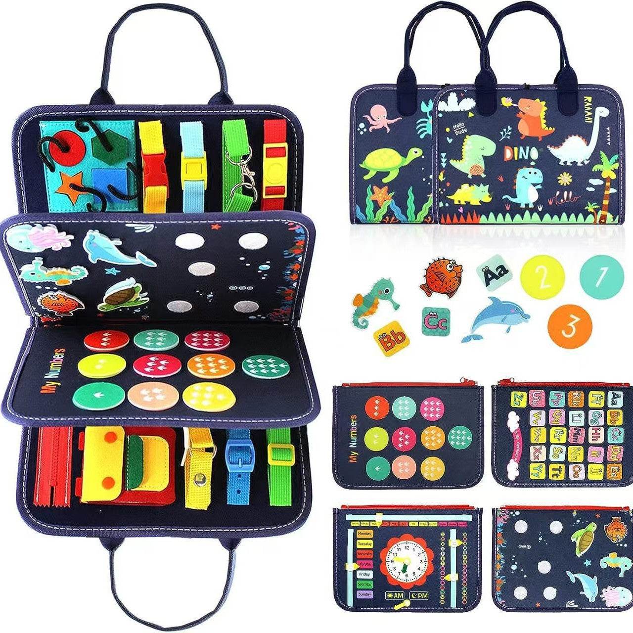 Montessori Felt Busy Board for Kids - Early Educational DIY Activity Toy - Price Value Store