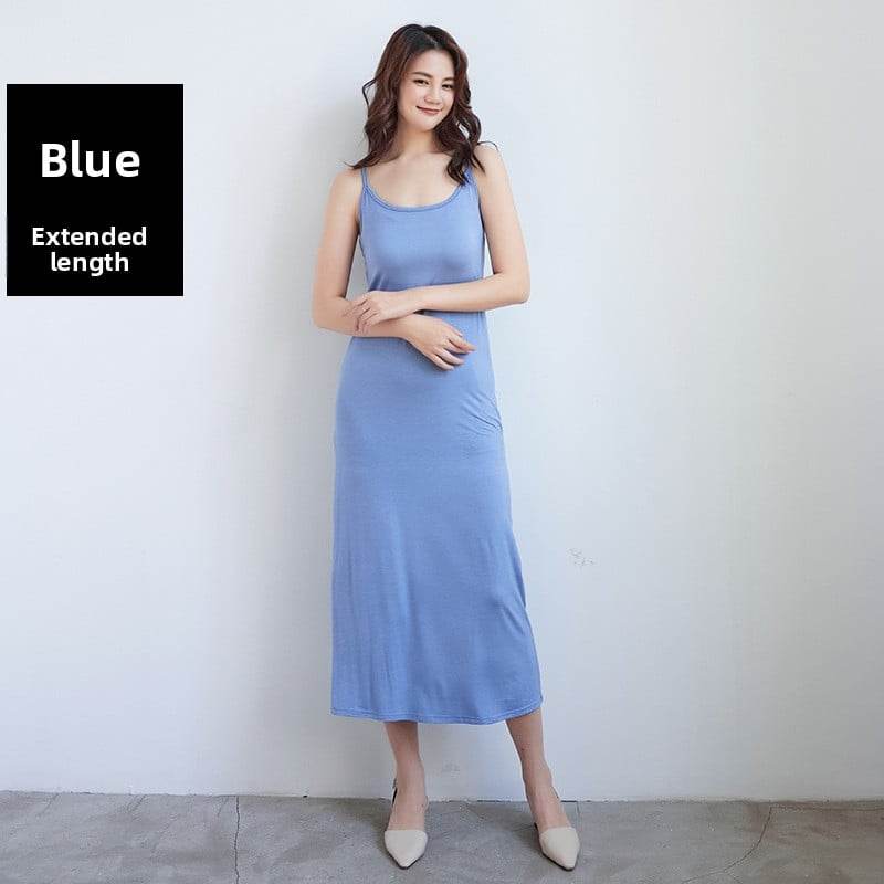 Sleeveless Slip Dress - Loose Fit Casual Inner Skirt - Price Value Store