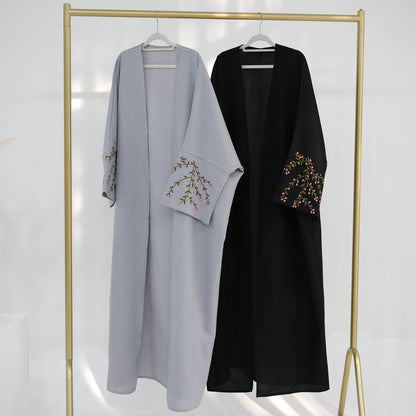 Embroidered cardigan robe - Price Value Store
