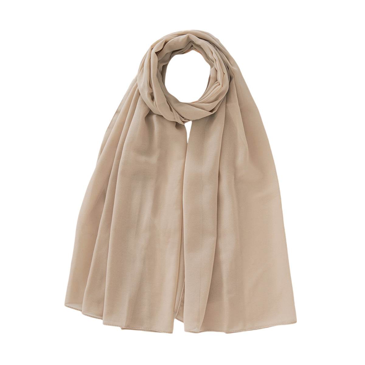 Monochrome Pearl Chiffon Bubble Scarf - Price Value Store