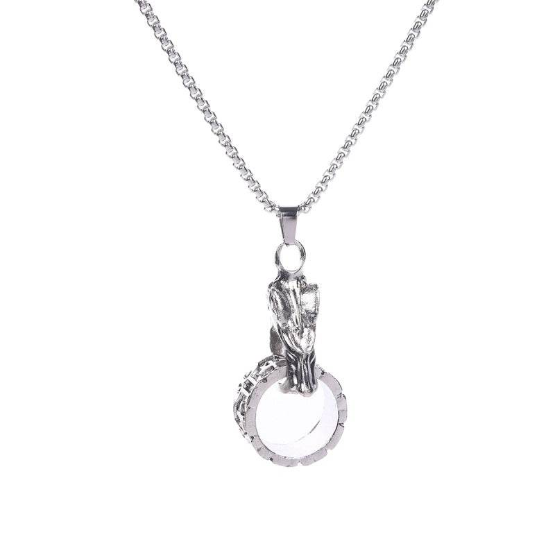 Hip-Hop Wolf Head Fingerring Necklace - Price Value Store