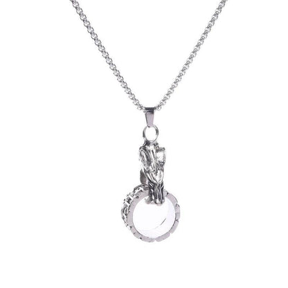 Hip-Hop Wolf Head Fingerring Necklace - Price Value Store