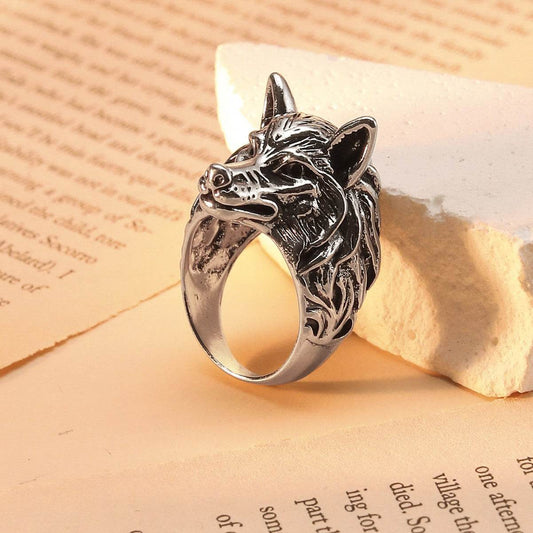 Retro Wolf Head Ring - Price Value Store