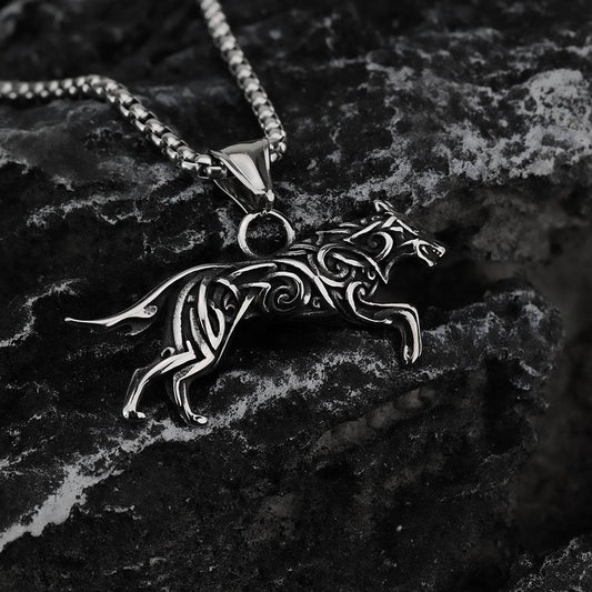Men's titanium and steel pendant - Price Value Store