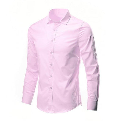 Men's Long/Short Sleeve Slim Fit Non-Ironing Casual Shirt - Price Value Store