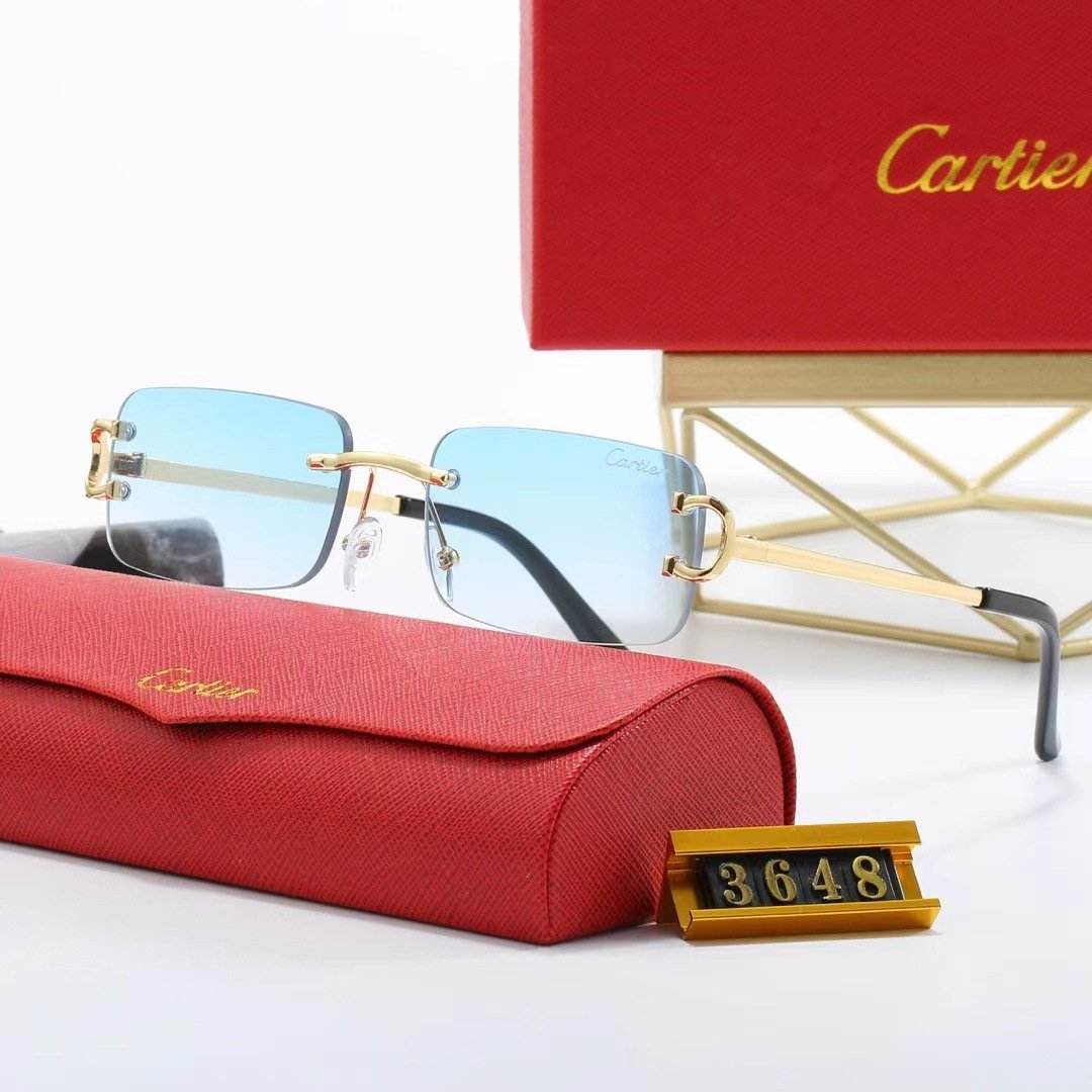Rimless beveled sunglasses - Price Value Store