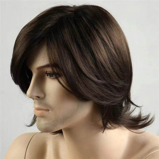 Brown New Men's Wig - Price Value Store