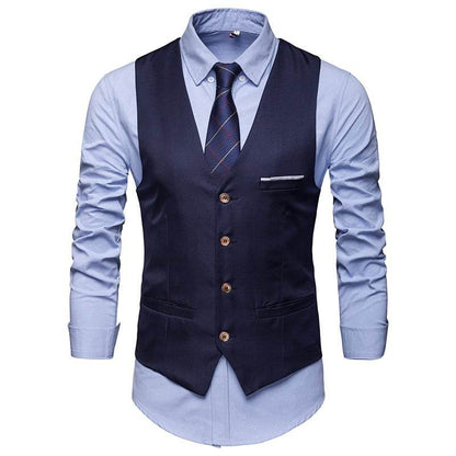 Suit Vest Men's Formal and Casual Business Style Groomsman Outfit - Price Value Store