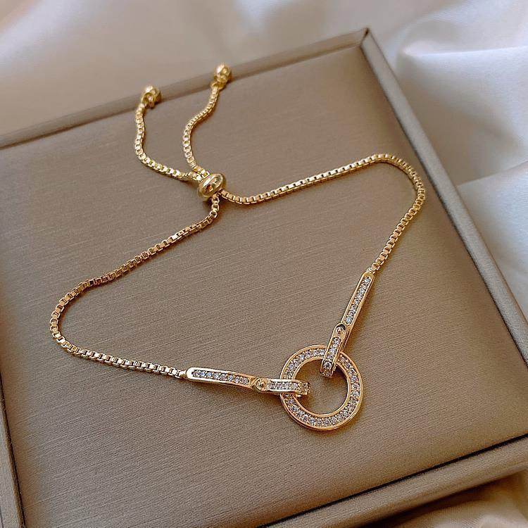 Ring-shaped adjustable snake bone bracelet - Price Value Store