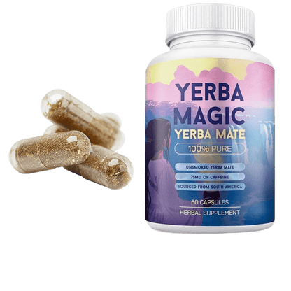 Yerba mate tea capsule bottle - Price Value Store