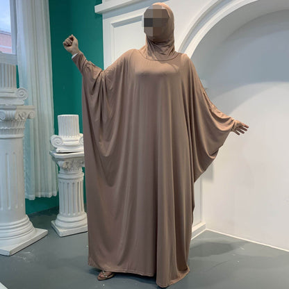 Solid-color batwing robe - Price Value Store