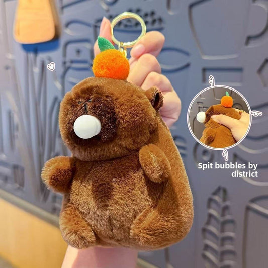 Cute Bubble-Blowing Kapibara Plush Toy - Price Value Store