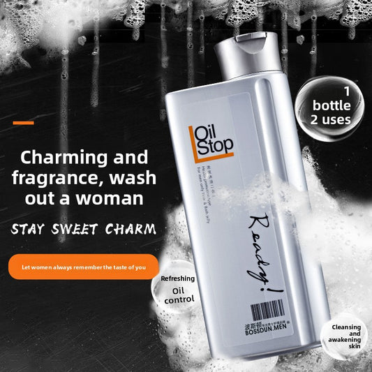 Men's shampoo and body wash 2-in-1
