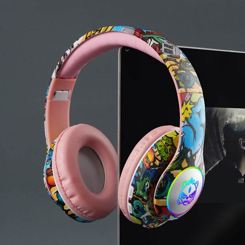 Bluetooth Glowing graffiti headphones - Price Value Store