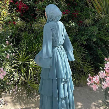 Cardigan long robe chiffon dress - Price Value Store
