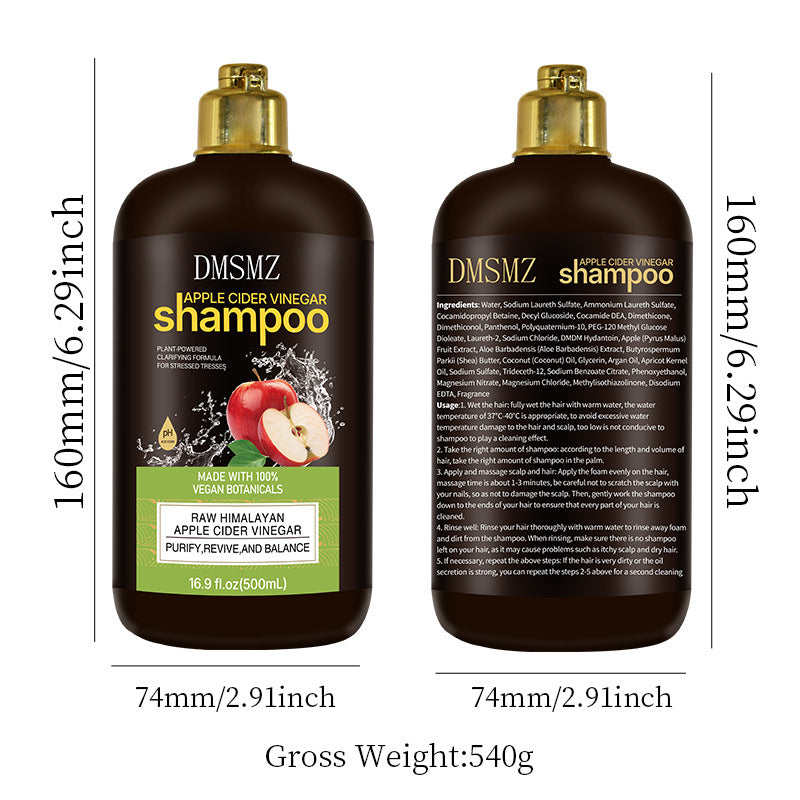 Apple cider vinegar shampoo
