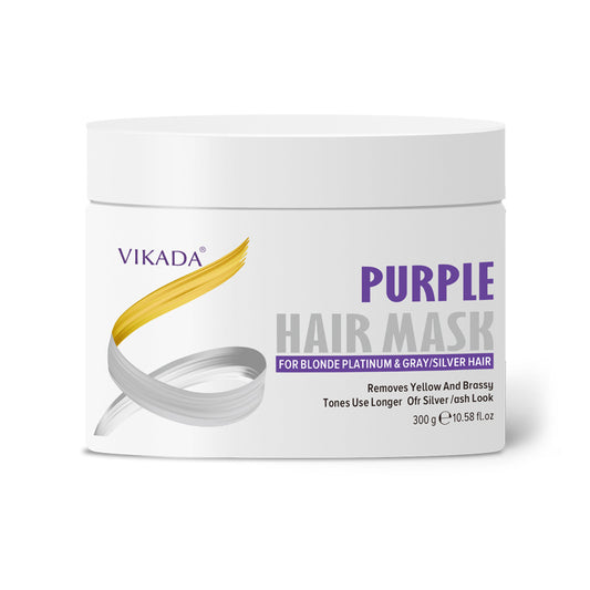 Remove the yellow to create a grayish-purple hair mask for color protection