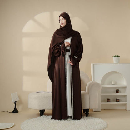 Skirt cuff with diamond abaya women's robe - Price Value Store