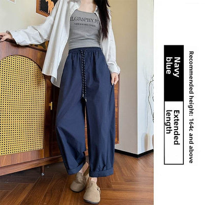 Women's High Waist Slim-fit Cropped Wide Leg Casual Pants - Price Value Store