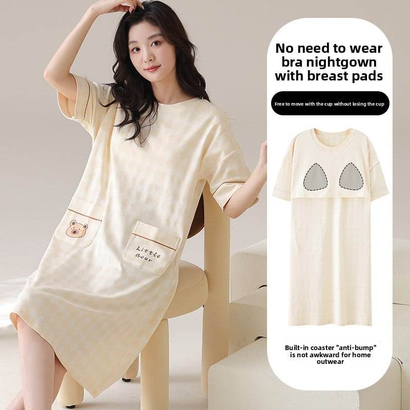 A nightgown with a chest cushion - Price Value Store