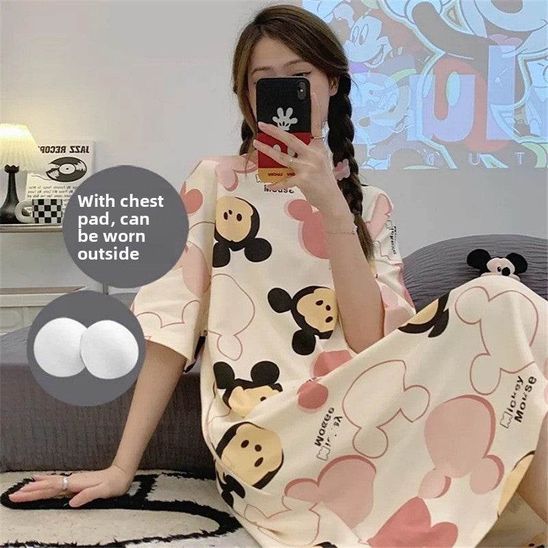 Sleeping dress with short sleeves - Price Value Store