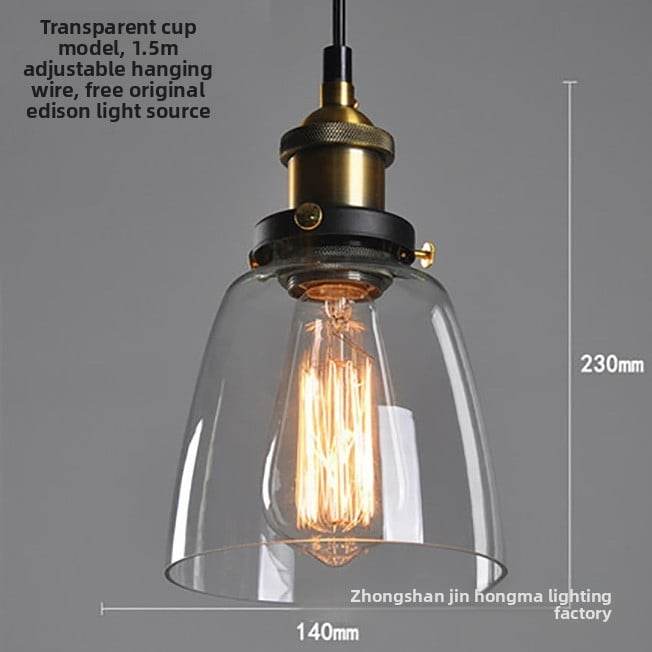Creative retro glass chandelier - Price Value Store
