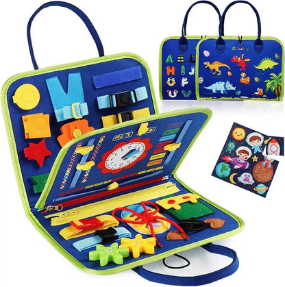 Montessori Felt Busy Board for Kids - Early Educational DIY Activity Toy - Price Value Store