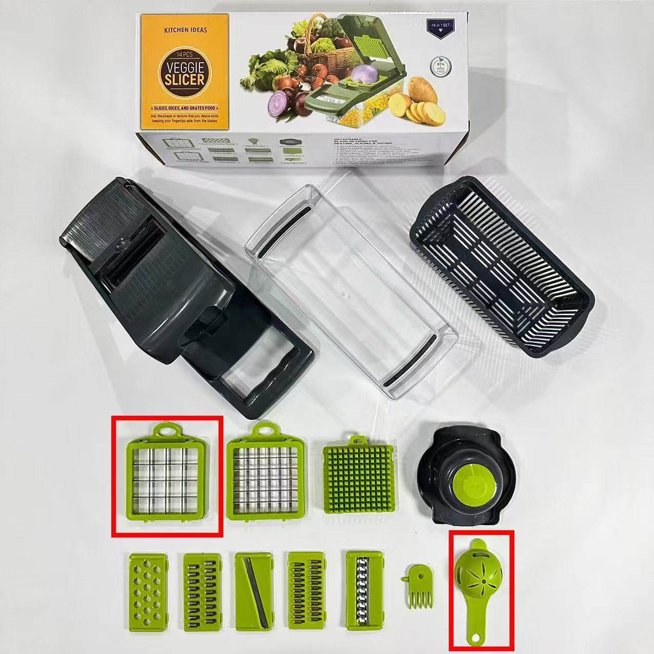Multi-functional vegetable cutter, dice cutter, grater and slicer, essential for household use - Price Value Store