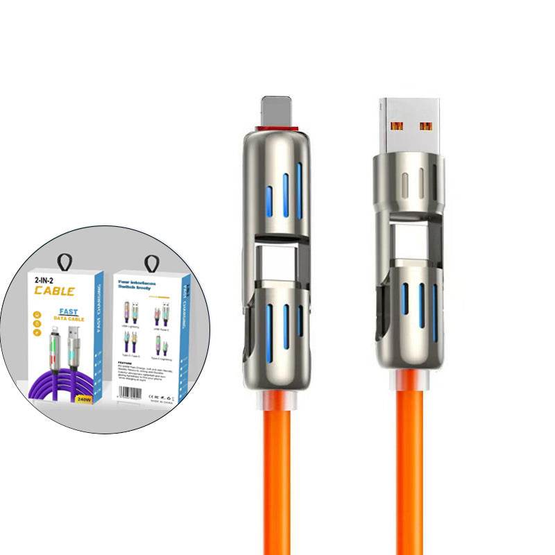 4-in-1 usb mobile phone data cable - Price Value Store