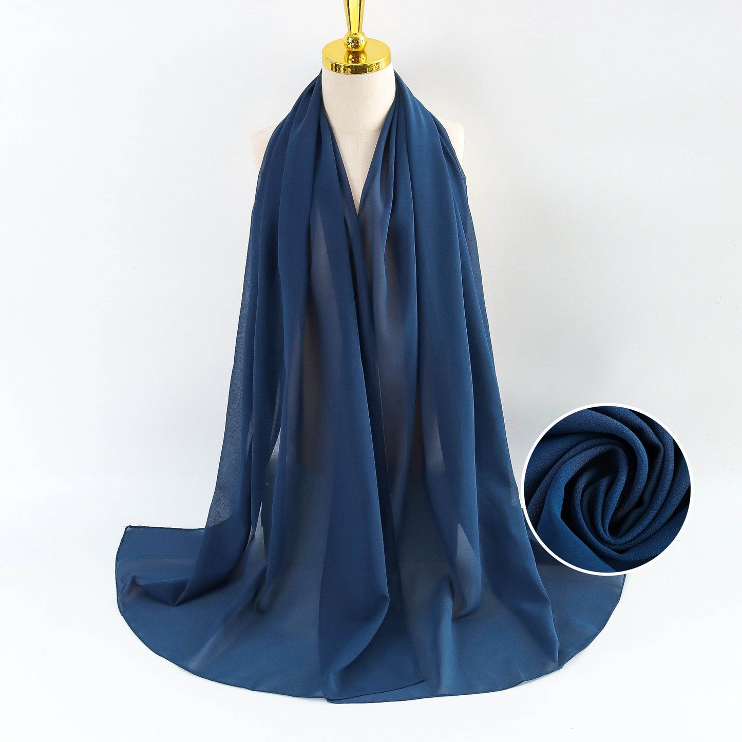 Elegant Pearl Chiffon Scarf for Women - Price Value Store
