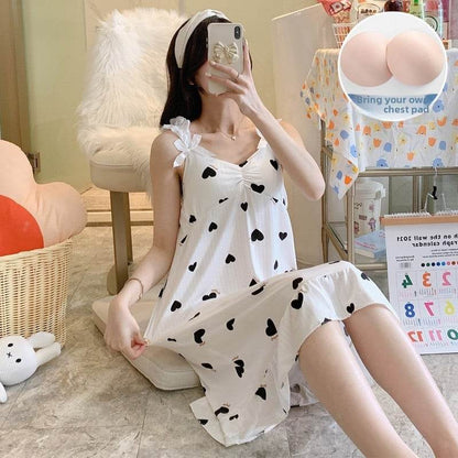 Sleeping dress with short sleeves - Price Value Store