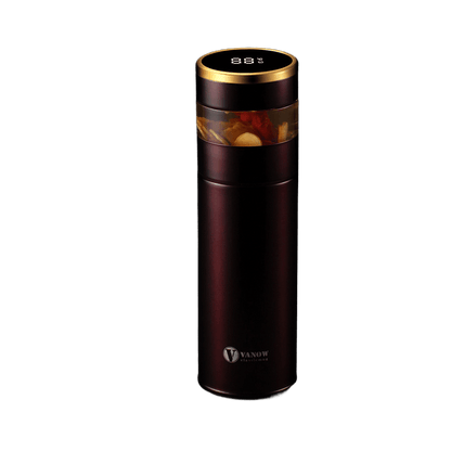 Smart Temperature Display Vacuum Insulated Cup with Tea Strainer - Price Value Store