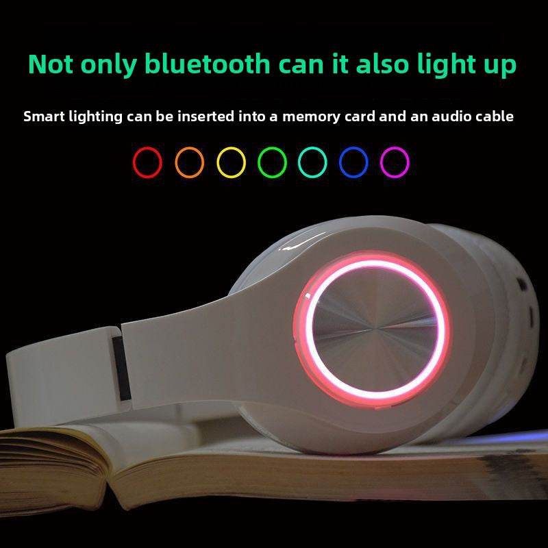 Luminous Wireless Bluetooth Headset with Foldable Design - Price Value Store