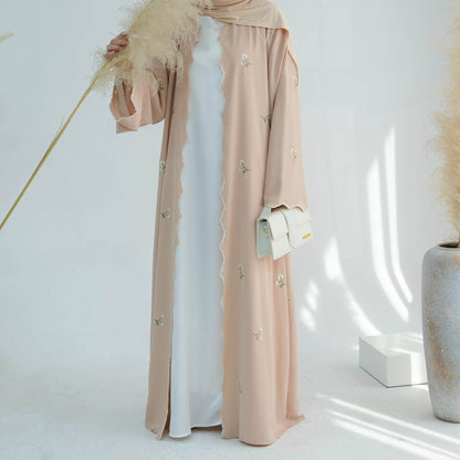 Floral embroidered lace cardigan - Price Value Store