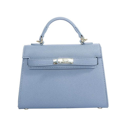 Texture Lock Portable Small Square Bag Women's 2022 New All-match Classic Shoulder Bag PU Fashion Kelly Bag - Price Value Store